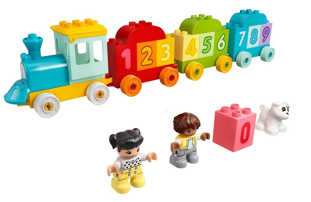 LEGO Duplo Pociąg z cyferkami nauka liczenia 10954 Wysoka jakość i bezpieczeństwo