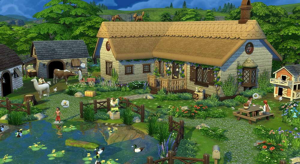 The Sims 4: Wiejska Sielanka Gra PC rozgrywka komputer konsola zawartość 