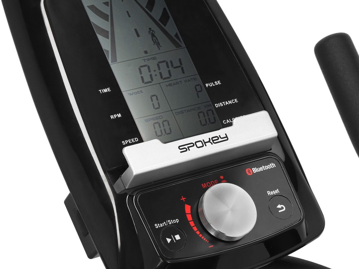 Rower spinningowy SPOKEY Shoto pomiar pulsu konsola bluetooth aplikacja