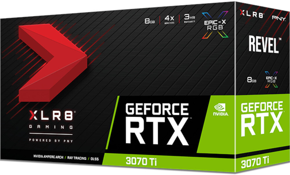 Karta graficzna PNY GeForce RTX 3070 Ti XLR8 Gaming Revel 8GB zawartosc