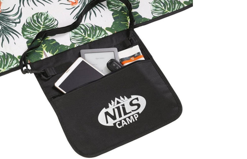 NILS CAMP koc torba rączka trawa schowek telefon gazeta napój