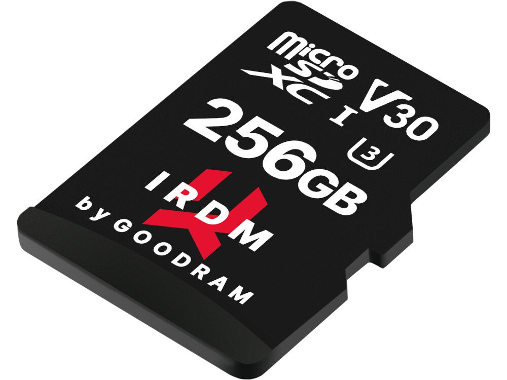 Karta pamieci GOODRAM IRDM microSDXC 256GB + Adapter wysokiej klasy materialy
