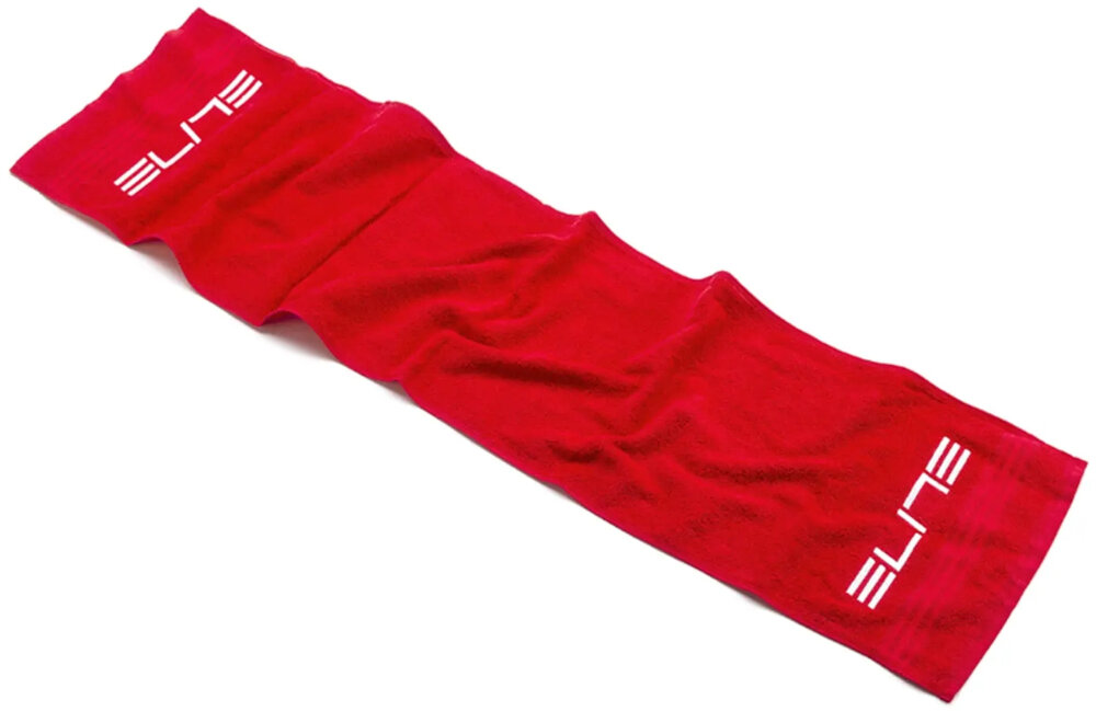 Ręcznik szybkoschnący ELITE Zugaman Czerwony komfort podczas treningu na trenażerach najwyższa jakość komfort wąski kształt wysoka jakość wykonania