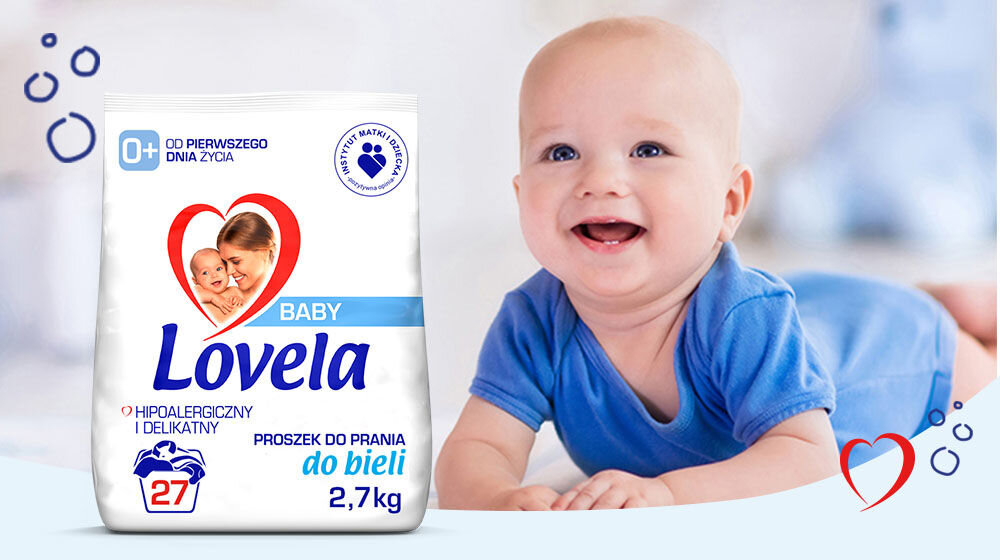 Proszek do prania LOVELA Baby Biały 2,7 kg sprawdzona hipoalergicza bezpieczna