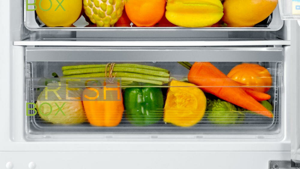 MIDEA MDRS619FGF28 BLACK lodówka szuflada owoce warzywa