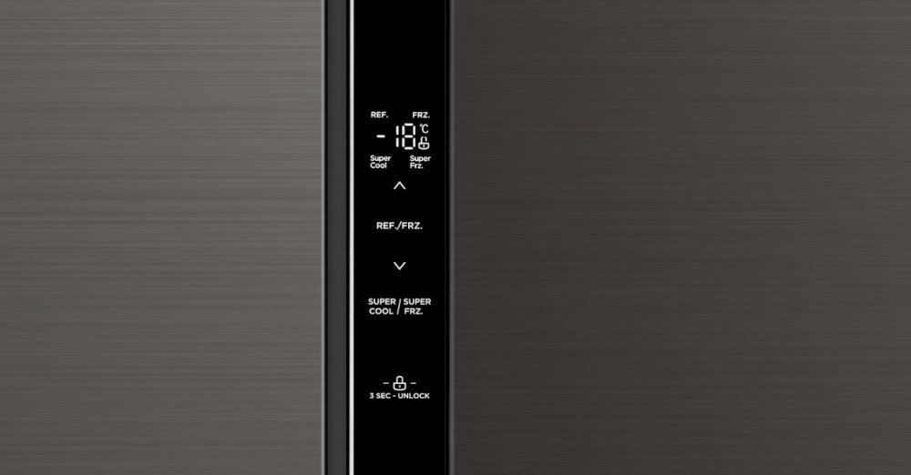 MIDEA MDRS619FGF28 BLACK lodówka panel sterowania wyświetlacz elektroniczny