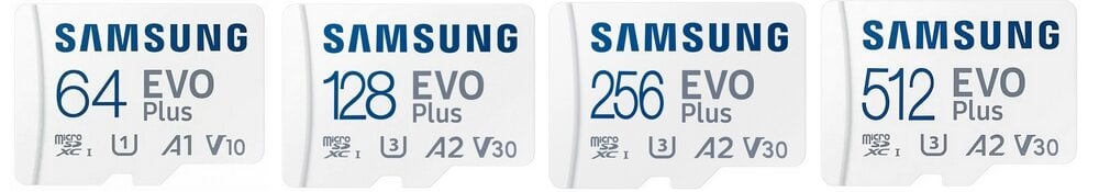 Karta pamięci SAMSUNG Evo Plus microSDXC aparaty zapis odczyt pojemność smartfon kamera 