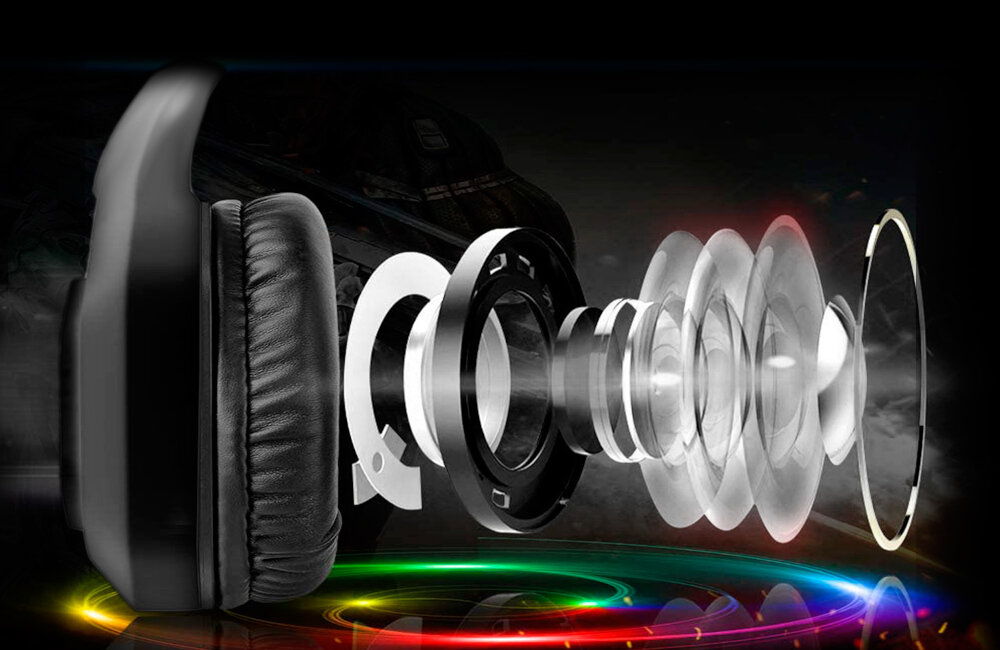 Słuchawki COBRA CR600 RGB membrana przetworniki czułość