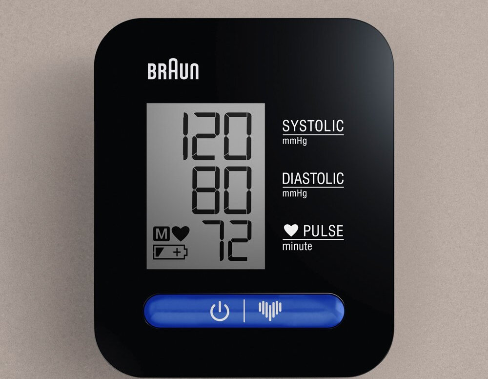 Cisnieniomierz BRAUN ExactFit 1 zaawansowane technologie aplikacja Baun Healthy Heart duzy wyswietlacz LCD