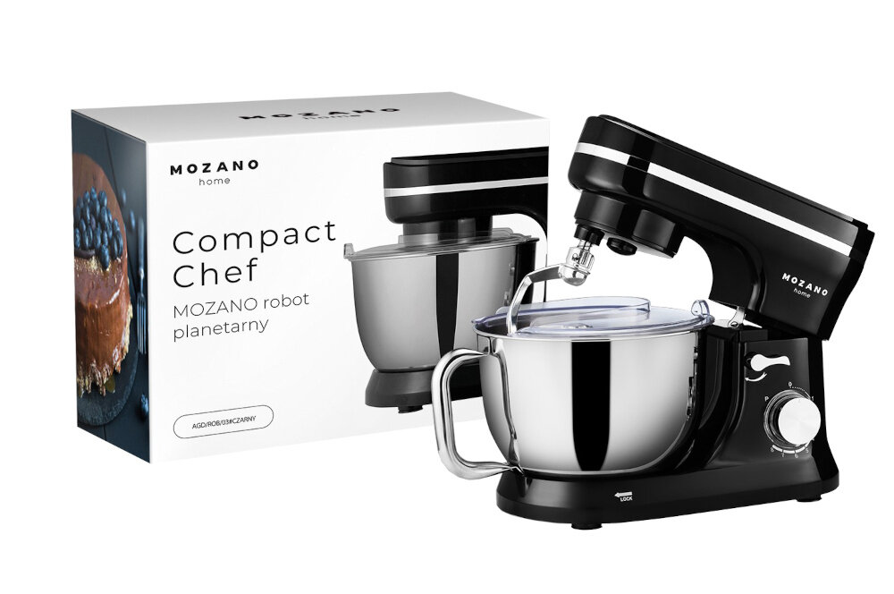 Robot kuchenny planetarny MOZANO Compact Chef 1700W szereg zabezpieczen
