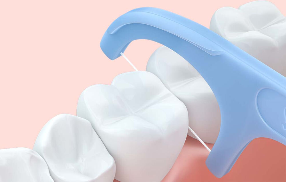 Nić dentystyczna SOOCAS D1 (50 sztuk) polimerowa nić dentystyczna doskonała rozciągliwość wytrzymałość do trudno dostępnych miejsc certyfikat FDA pełne bezpieczeństwo efektywność działania zdrowie komfort 
