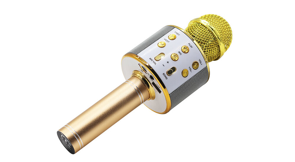 Głośnik mobilny MANTA MIC10-G z mikrofonem Złoty muzyka