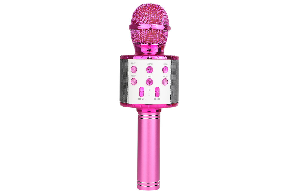 Głośnik mobilny MANTA MIC11-PK z mikrofonem Różowy glosnik mikrofon regulacja dostosowanie