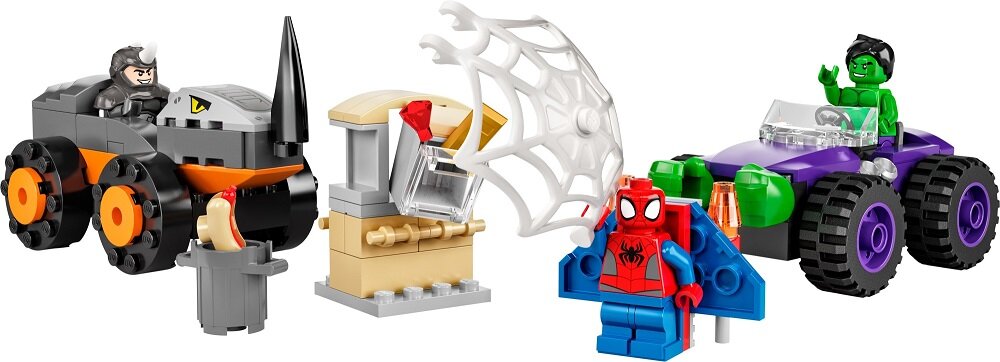 LEGO Spider Man Hulk kontra Rhino starcie pojazdów 10782 Budowanie to prosta sprawa