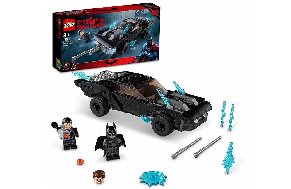 LEGO Batman Batmobil pościg za Pingwinem 76181 No to w drogę zestaw zapakowany w wygodne kartonowe opakowanie