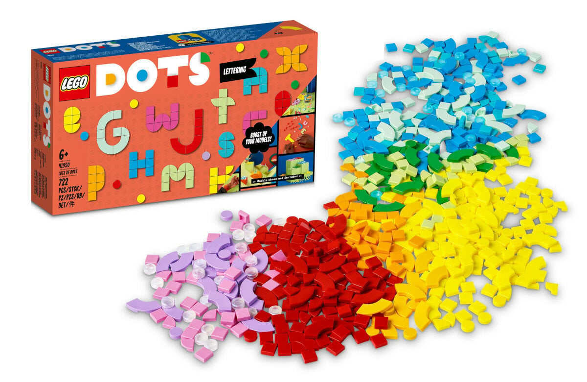 LEGO Dots Rozmaitości - literki 41950 zawartosc opakowania