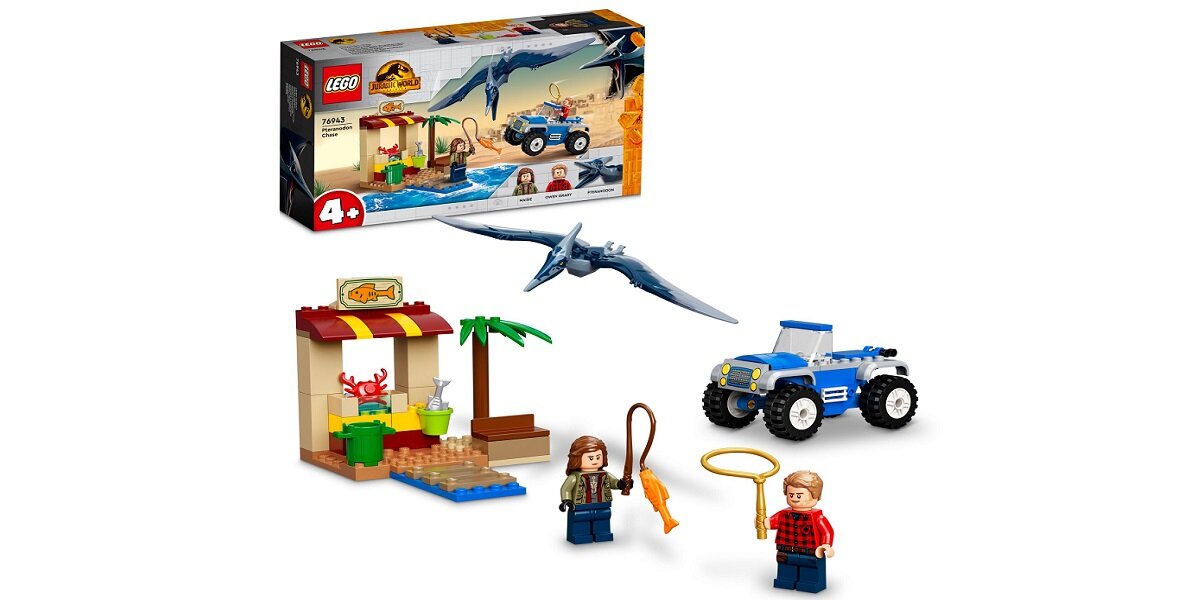 LEGO Jurassic World Pościg za pteranodonem 76943 Wygodne opakowanie 