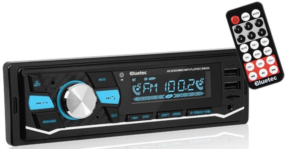 Radio samochodowe BLUETEC BM202 - wyświetlacz