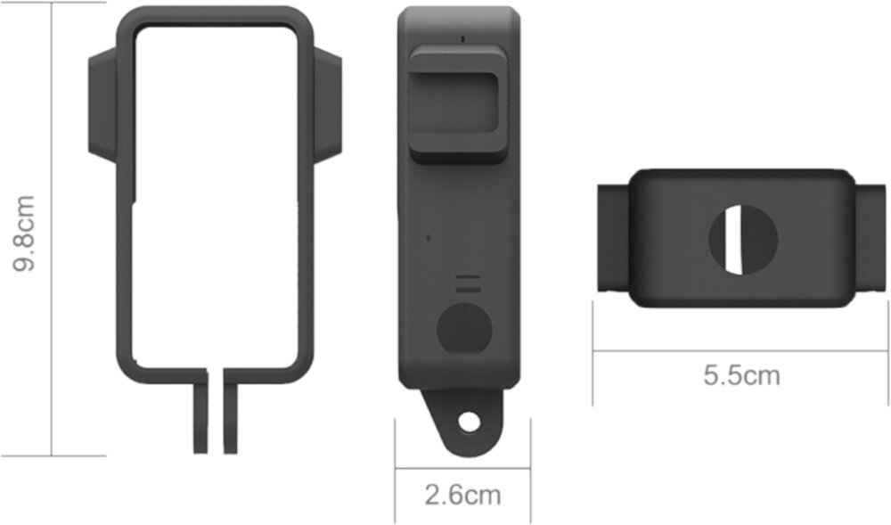 Ramka PULUZ PU572B do Dji Action 2 zastosowanie montaż uchwyt