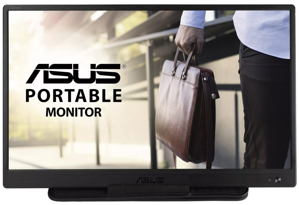 Monitor ASUS ZenScreen MB165B 15.6 cali 1366x768px IPS przenośny mobilny uniwersalny windows okablowanie wyposażenie lekoość szegóły