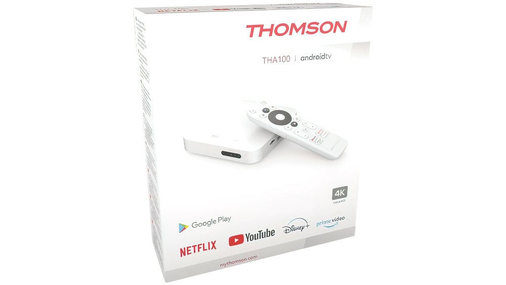 Odtwarzacz multimedialny THOMSON 4K Android TV Box  - łączność