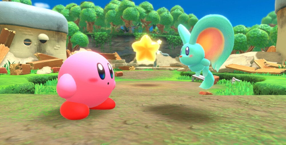 Kirby and the Forgotten Land Gra Nintendo Switch pod ziemią wiertło 