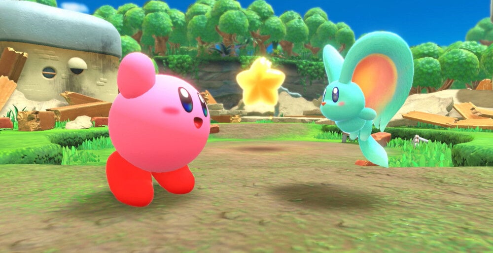 Kirby and the Forgotten Land Gra Nintendo Switch połacz siły