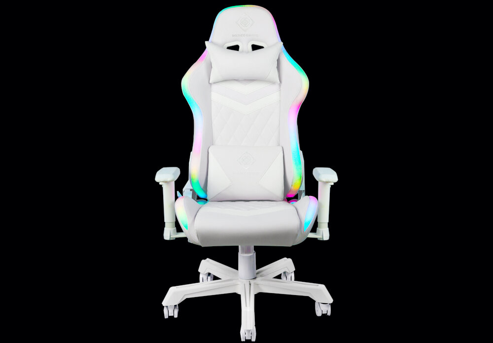 Fotel DELTACO WCH90 RGB Czarny ergonomia wygoda