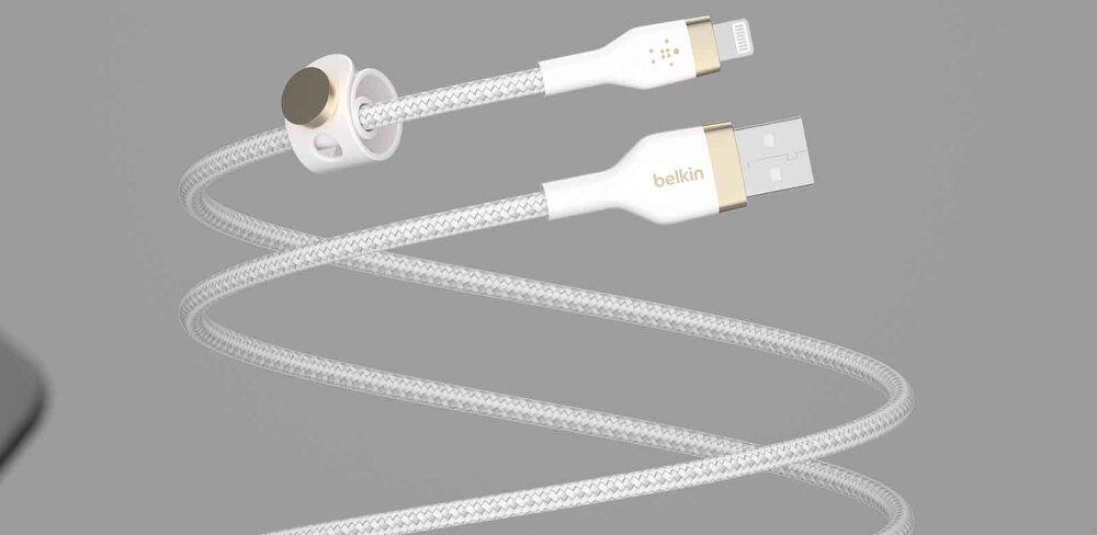 Kabel USB - Lightning BELKIN Braided Silicon plątanie technologia silikonowa rozplątywanie 