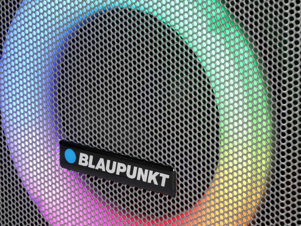 Power audio BLAUPUNKT MB08.2 wielokolorowy panel led, w domu i na świezym powietrzu