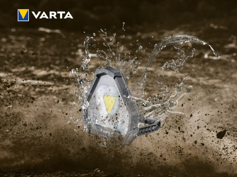 Latarka VARTA Work Flex Stadium Light aluminium poliwęglan odporność na upadki na wodę