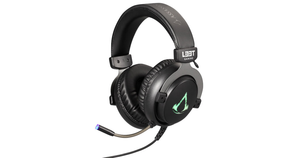 Słuchawki LEET Assassin's Creed RGB odporność opóźnienia mikrofon przewód