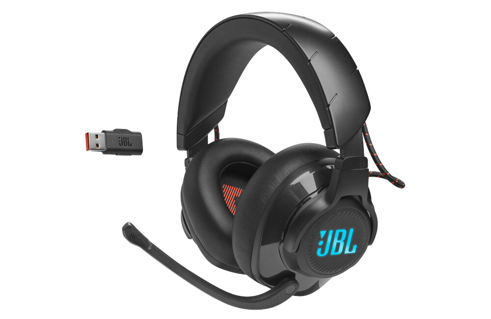 Słuchawki JBL Quantum 810 dźwięk moc łączność szumy redukcja szumów hałas głośność zakres częstotliwość waga zasilanie ładowanie złącze port wtyczka działanie etui smartfon sterowanie wygoda muzyka