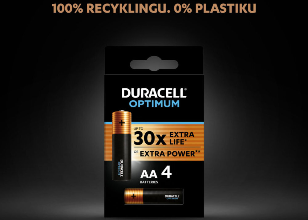 Bateria AA LR6 DURACELL Optimum ekologia środowisko natura recykling