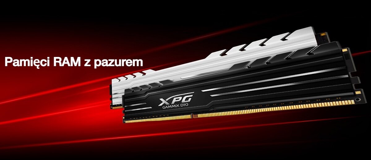 Pamięć RAM ADATA XPG Gammix D10 Odkryj potęgę pamięci RAM ADATA XPG Gammix D10 Zwiększ wydajność Doskonała wydajność dla entuzjastów i graczy Optymalna kompatybilność Innowacyjny system graficzny