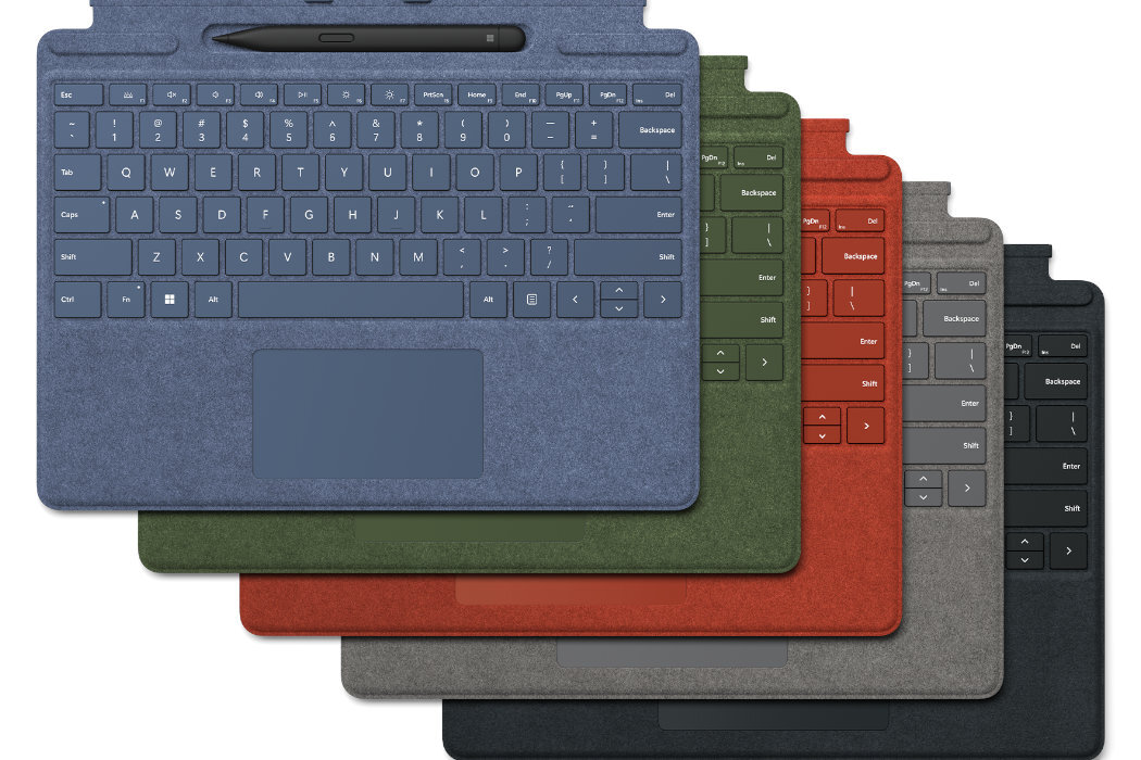 Klawiatura Microsoft Surface Pro Signature Keyboard + Pióro Surface Slim Pen 2  kolory materiał luksus potęga rzeczywistość konstrukcja wygoda wszechstronność