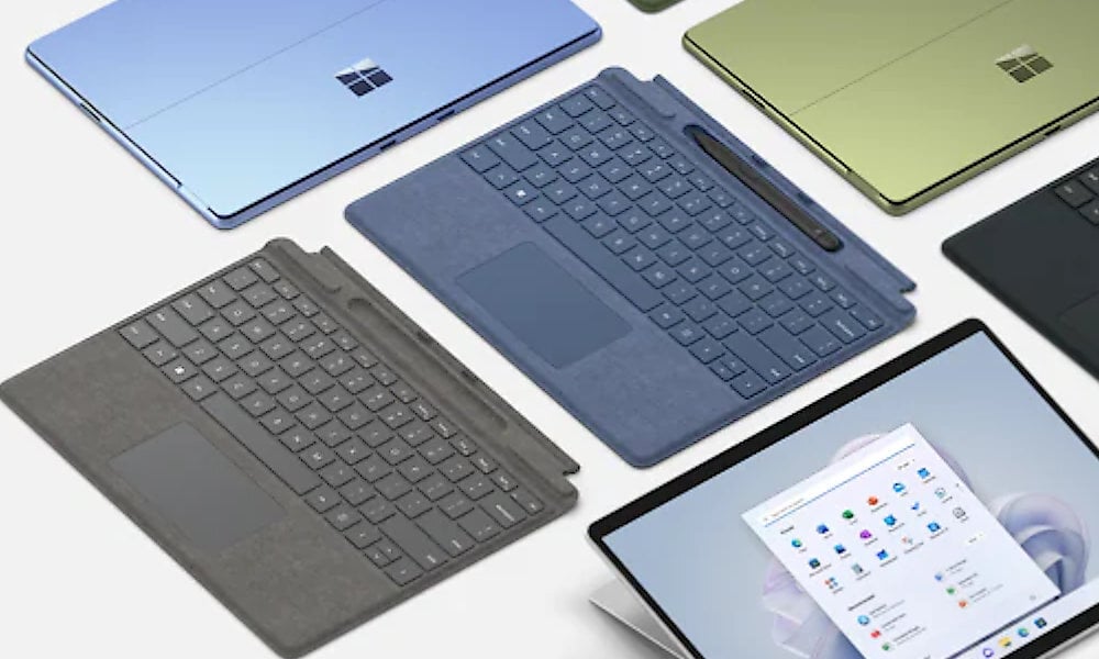 Klawiatura Microsoft Surface Pro Signature Type Cover + Pióro Surface Slim Pen 2  kolory materiał luksus potęga rzeczywistość konstrukcja wygoda wszechstronność