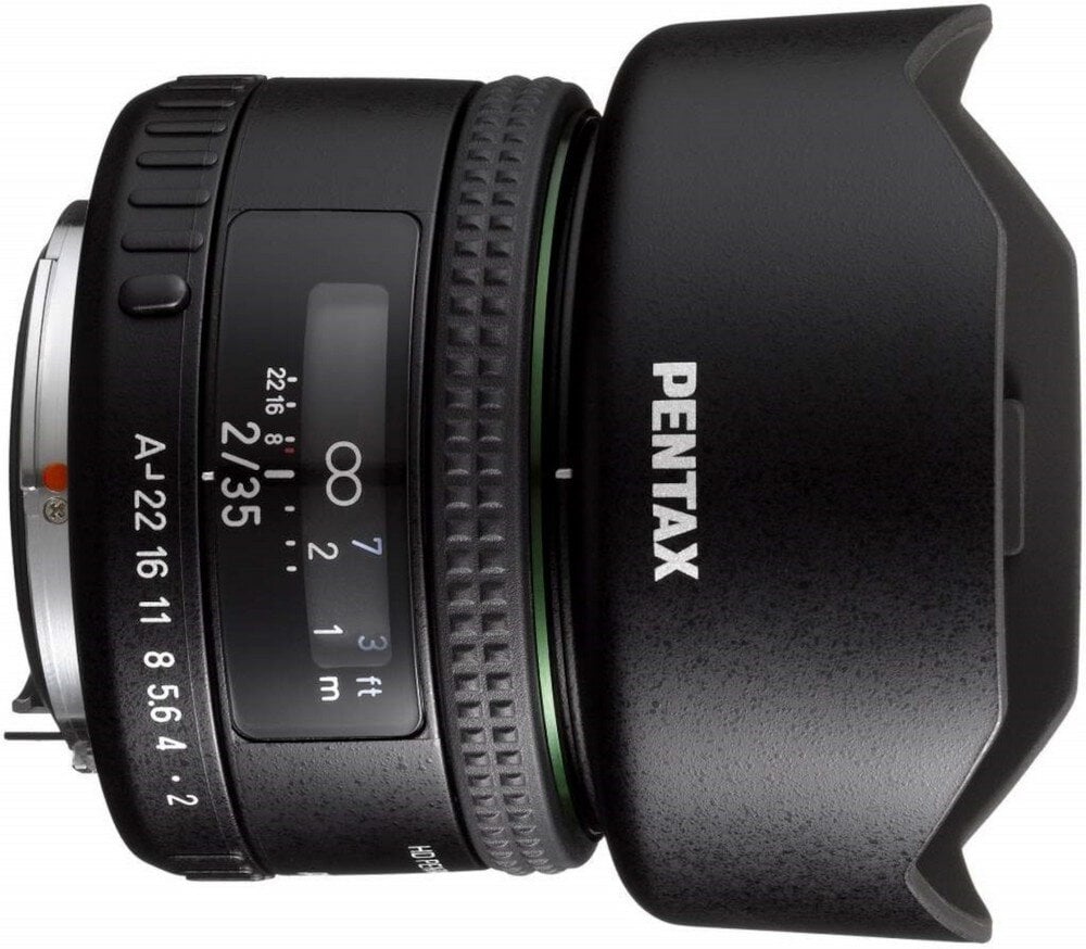 Obiektyw PENTAX HD FA 35mm F2  ogniskowa przysłona ostrość pierścienie optyka soczewki powłoki montaż bagnet światło jasność zoom filtry waga