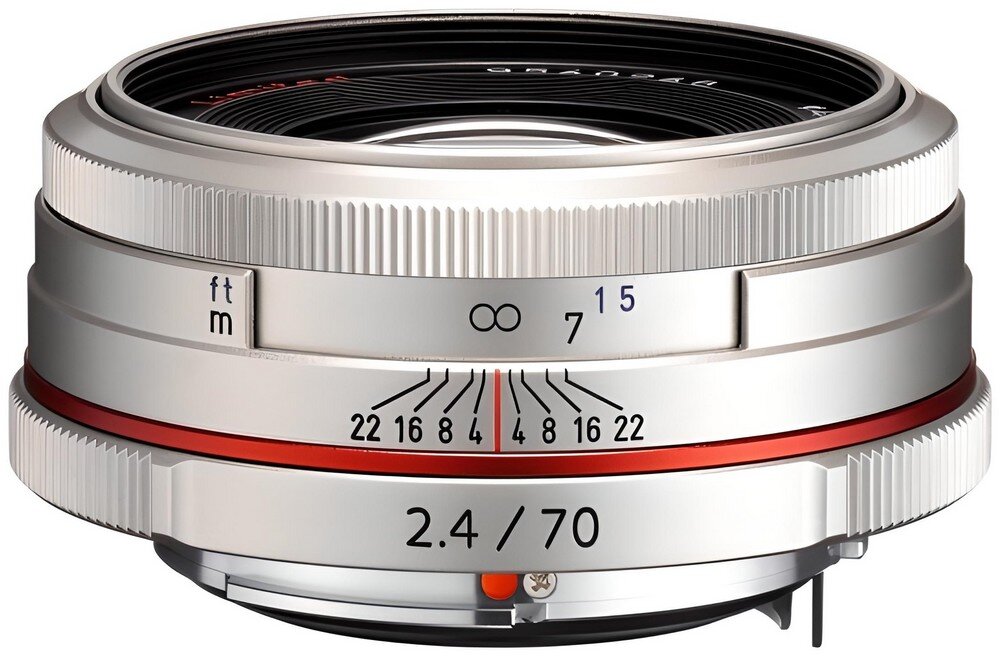 Obiektyw PENTAX HD DA 70mm f-2.4   ogniskowa przysłona ostrość pierścienie optyka soczewki powłoki montaż bagnet światło jasność zoom filtry waga