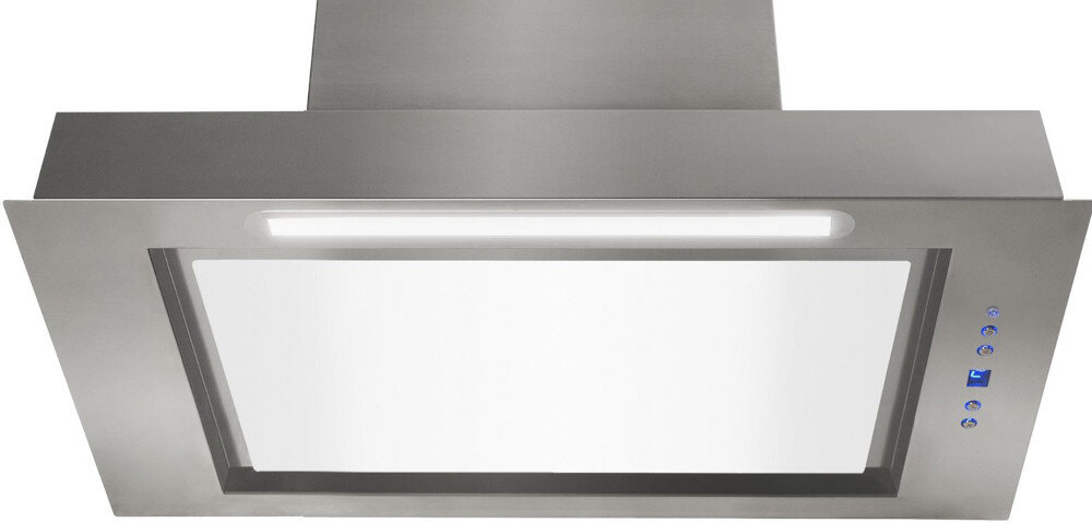 Okap AFRELLI AW-10 Piano 90 Inox/Białe szkło design wygląd