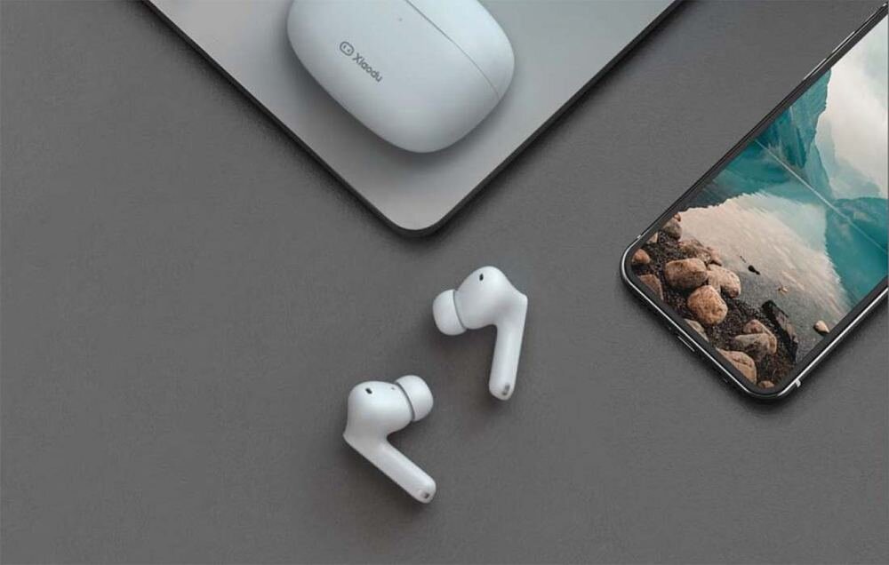 Słuchawki dokanałowe XIAODU Du Smart Buds Pro TWS Biały obsługa prosta dotykowa czujnik zbliżeniowy 