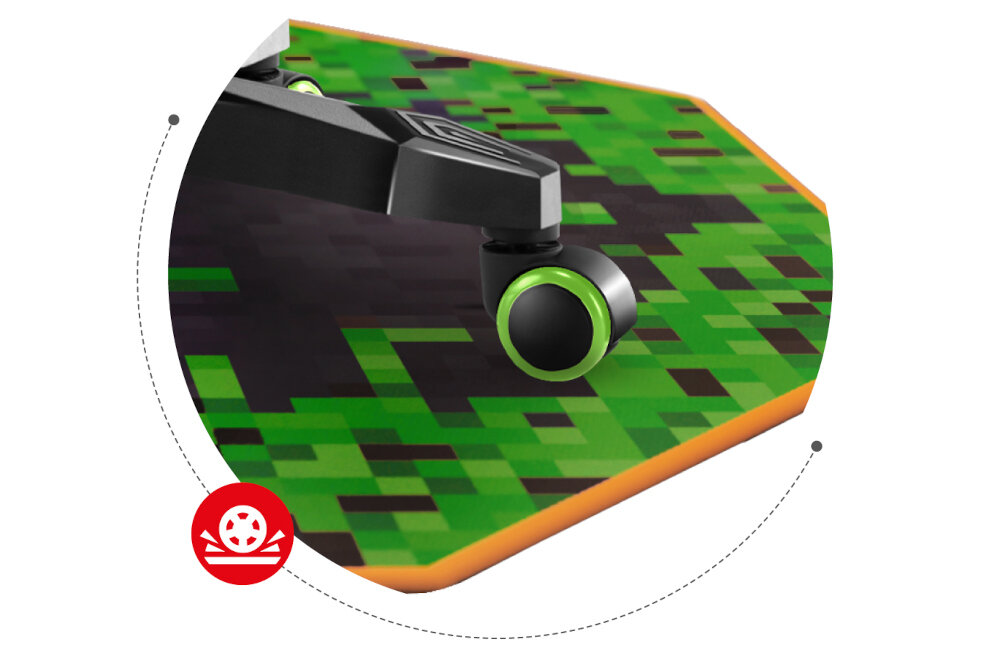 Mata pod fotel gamingowy HUZARO Floormat tworzywo wykonanie guma antypoślizgowa podstawa