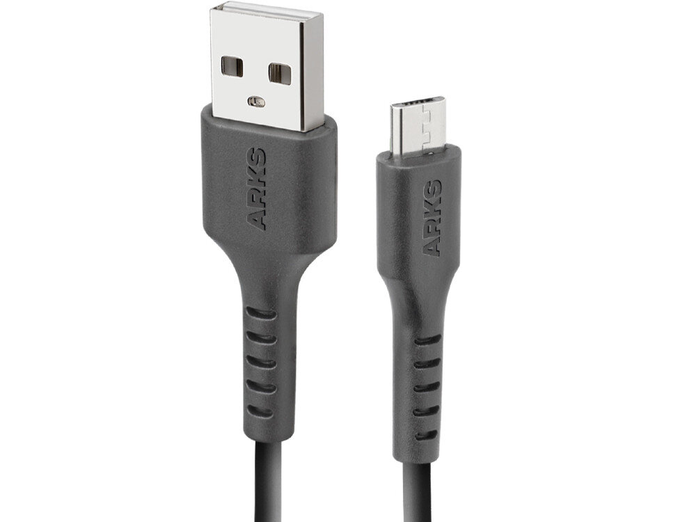 Kabel USB - MicroUSB ARKS 2 m czarny dlugosc wtyki