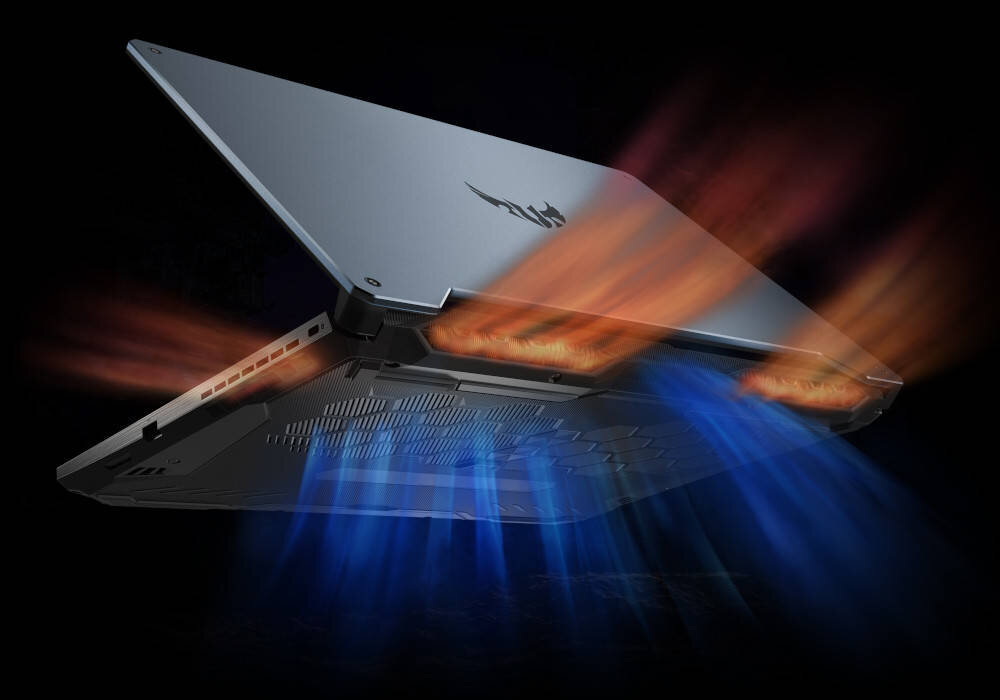 Laptop ASUS Tuf Gaming F15 FX506 - chlodzenie samoczyszczenie