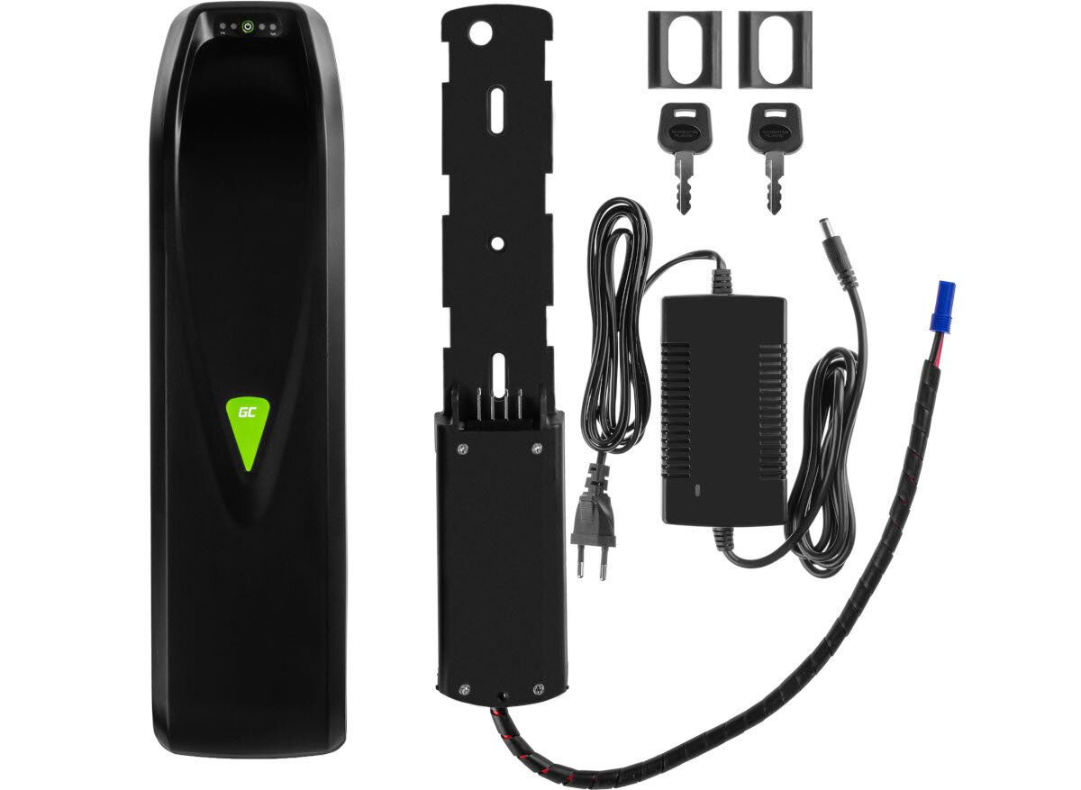 Bateria do roweru elektrycznego GREEN CELL EBIKEGCF01 24V zawartosc opakowania