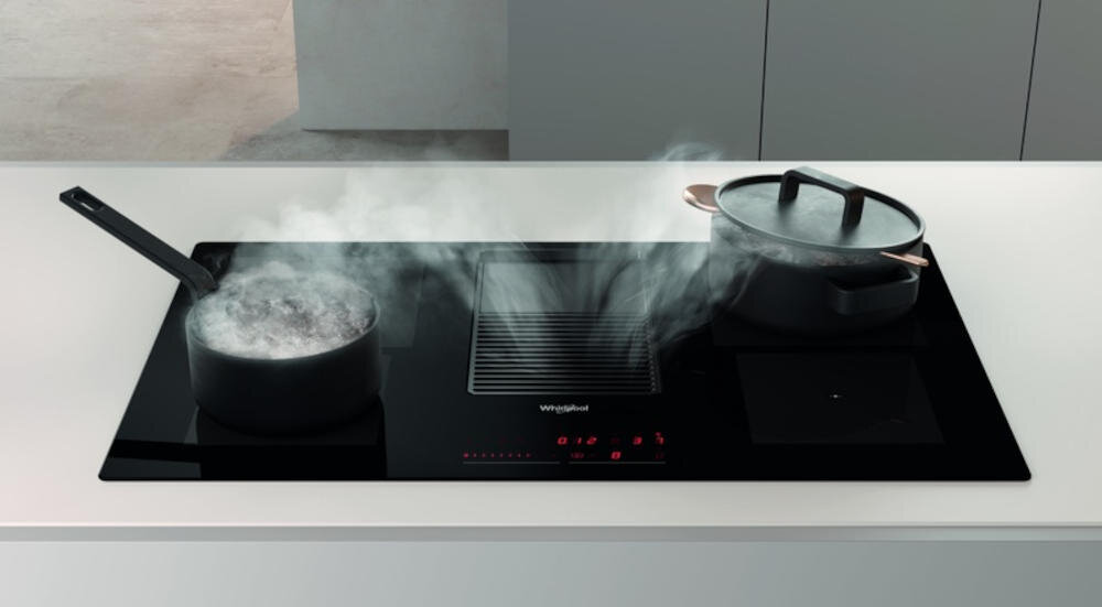 WHIRLPOOL WVH 92 K 1 płyta nagrzewanie garnek płaska gładka powierzchnia brud szybka łatwa konserwacja blokada bezpieczeństwo