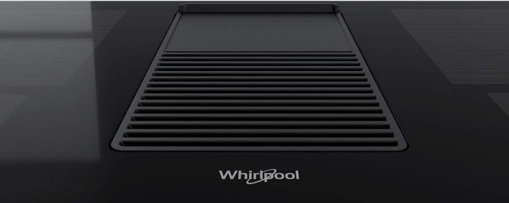 WHIRLPOOL WVH 92 K 1 okap płyta indukcyjna technologia oszczędność miejsce funkcjonalność gotowanie pochłanianie automatyczne dostosowywanie prędkość wentylacja booster