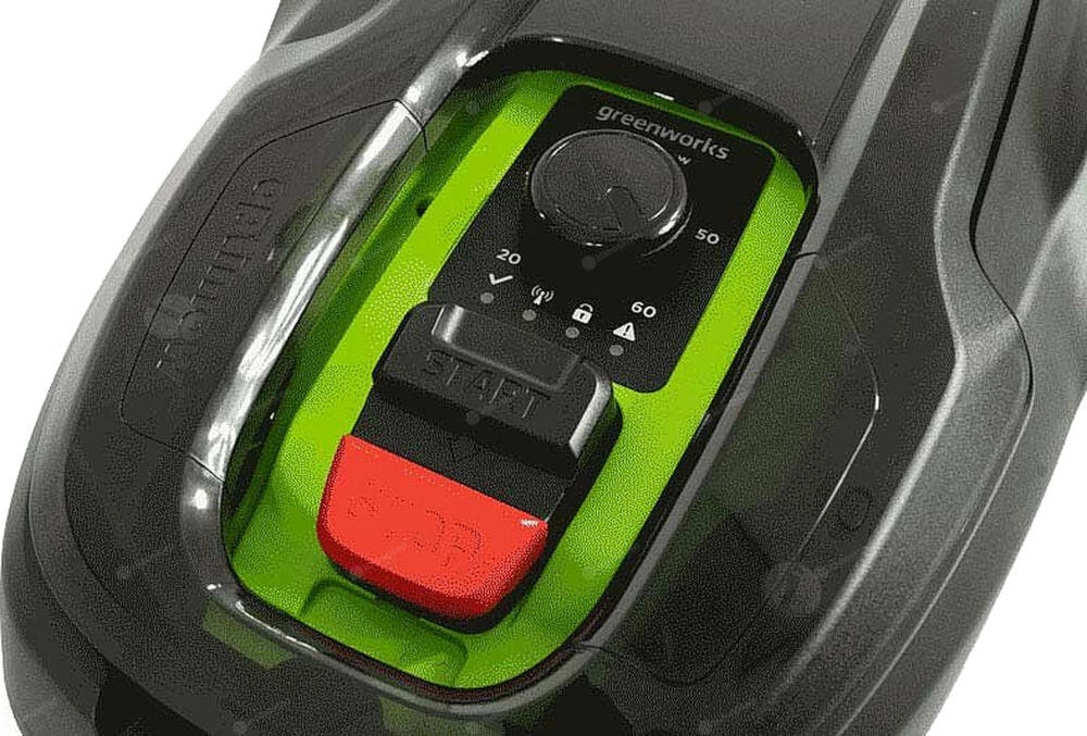 GREENWORKS OptiMow 5 Bluetooth (2513307) wydajność koszenie pojemność bateria praca ładowanie ładowarka