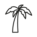 Funkcja Wakacje zobrazowana za pomocą ikony w kształcie palmy.