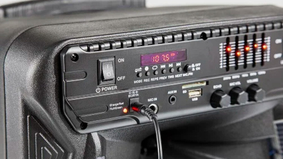 Power audio MANTA SPK5033  - złącza